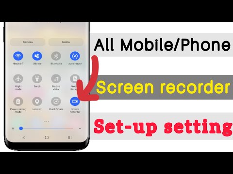 How to set screen recorder settings on all mobiles / phones ? Screen Recorder setup Setting