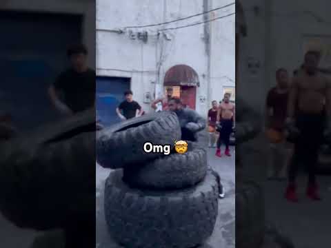 2 punches on the first two tires is crazy 😳 #matthewnore #otx #boxing