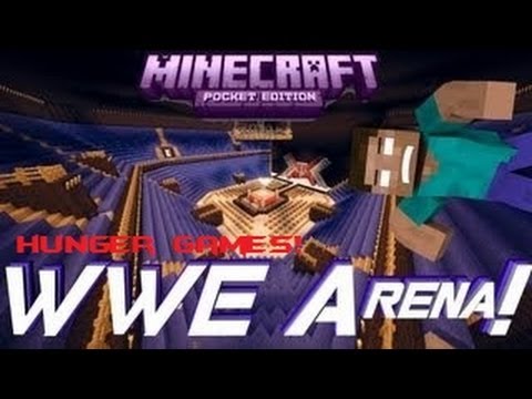 Minecraft PE WWE Arena Hunger Games ! [DOWNLOAD]