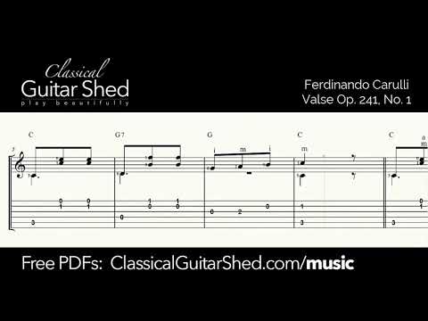 Carulli: Op. 241 No. 1 - Free sheet music and TABS for classical guitar