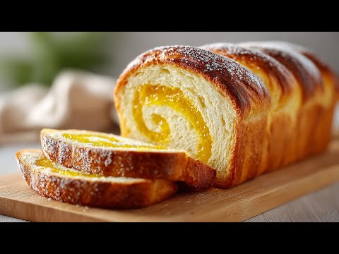 This is a completely new, incredibly simple method! Delicious lemon yeast dough roulade