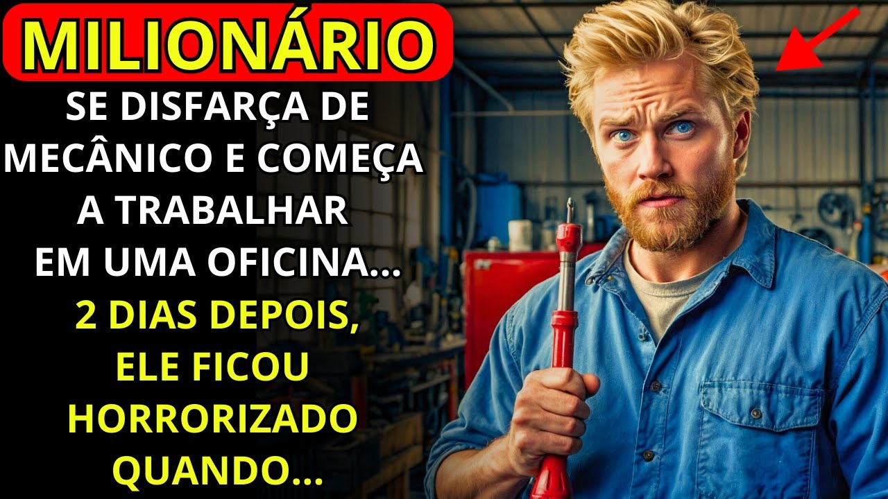 MILIONÁRIO SE DISFARÇA DE MECÂNICO E COMEÇA A TRABALHAR EM UMA OFICINA... DOIS DIAS DEPOIS...