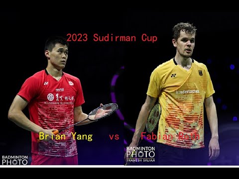 Brian Yang (CAN) vs Fabian Roth (GER) | TotalEnergies BWF Sudirman Cup Finals 2023