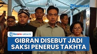 GKR Timoer Sebut Gibran Saksi Putra Mahkota Naik Takhta, Tegaskan Adiknya Jadi Penerus Raja PB XIII