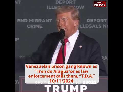 TRUMP: Venezuelan prison gang “Tren de Aragua”“T.D.A.” were in Border Patrol custody but RELEASED