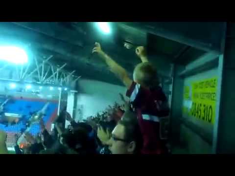 Derby county fans  versus Wigan athletic