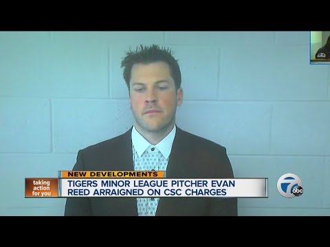 Tigers Minor League PItcher Evan Reed arraigned on CSC charges