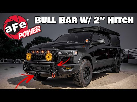 I found the best bull bar for Ram 1500 Rebel and RHO / aFe Power Terra Guard Bull Bar