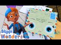 Blippi Learns About Mail Children S Song Earth Stories For Kids