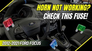 No Horn? Here’s the Fuse & Relay Location! (Ford Focus MK3 & MK4)