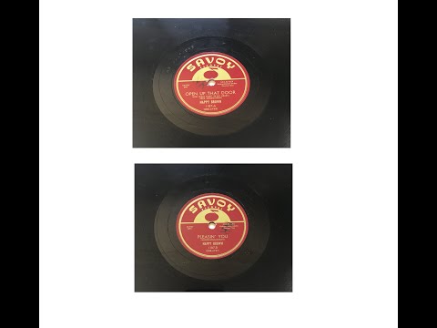 Nappy Brown - 1956 Savoy 10" 78 RPM 1187 A. Open Up That Door 1187 B. Pleasin' You.