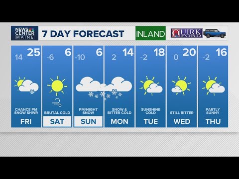 NEWS CENTER Maine Weather Video Forecast