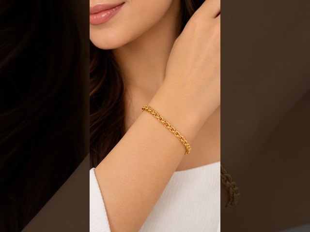 اسوارة جنزير مربع - ذهب عيار 21