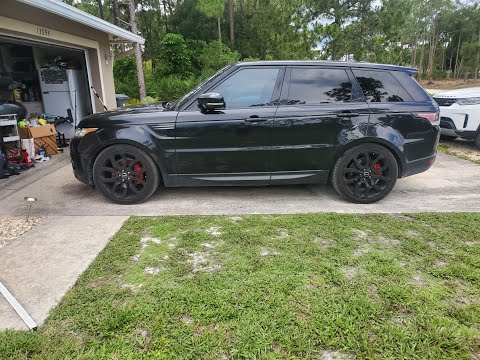 Land Rover Range Rover Sport Rear Brake Replacement w/E Brake Disable How to DIY! L494 RRS