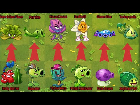 PvZ 2 Challenge | Recently Updated Super Plants Evolution WEAK Vs STRONG