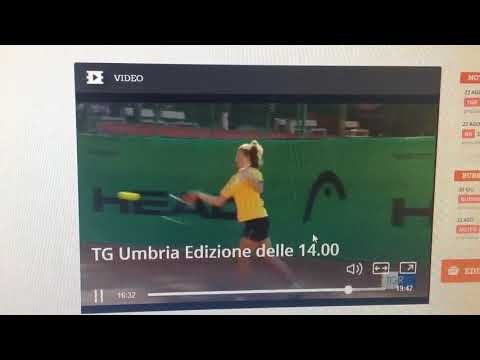 Servizio Rai Tre Umbria Matilde Paoletti - Junior Tennis Perugia