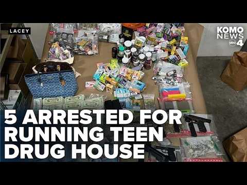 Five arrested after alleged drug sales to kids as young as 13 near Lacey middle school