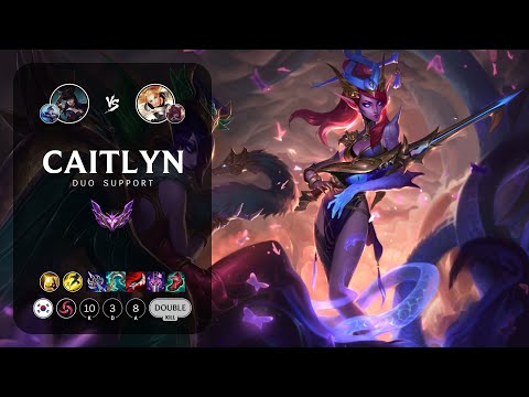 Caitlyn Support vs Lux - KR Master Patch 13.5