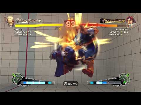 SSF4 AE 2012 Japanese Ranked: rokotsu(Gen) vs toro1006t(T.Hawk)