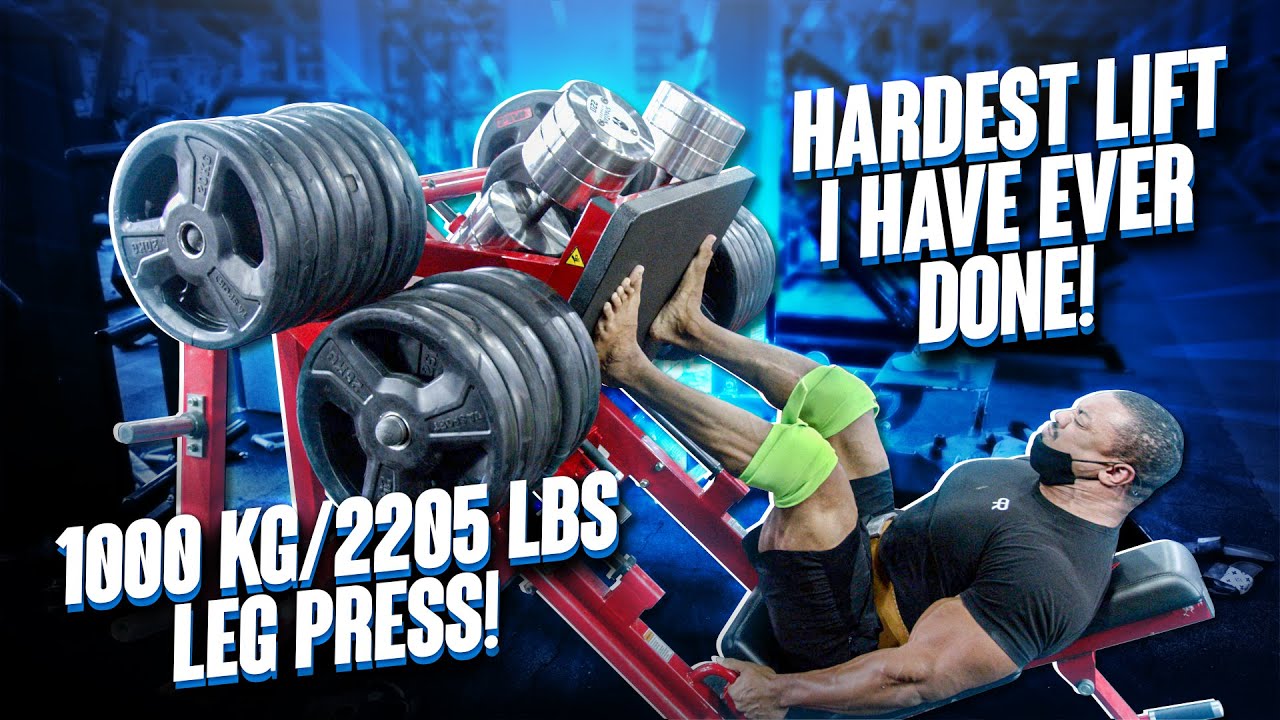 1000 KG/2205 LBS LEG PRESS! THE HARDEST LIFT I HAVE EVER DONE!