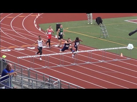 2016 WIAA State Track & Field Championship - 4A Boys 300m Hurdles prelims (Heat 2 of 3)