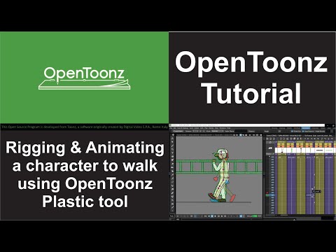 OpenToonz Tutorial - Rigging & animating in OpenToonz Plastic + using templates