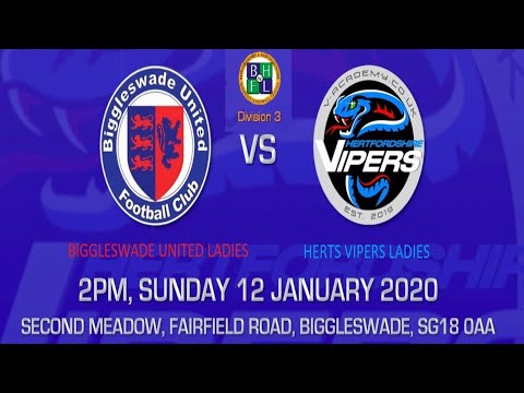 BIGGLESWADE UNITED LADIES V HERTS VIPERS LADIES 12.JANUARY.2020