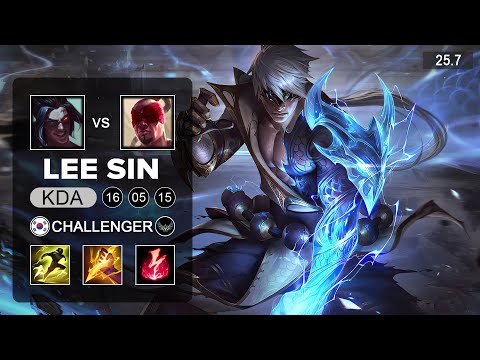 Lee Sin vs Kayn Jungle - KR Challenger - Patch 25.7 Season 15