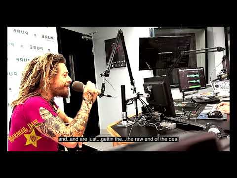 Marshall Dane at Pure Country 995 with Greg Bishop, in Truro, Nova Scotia