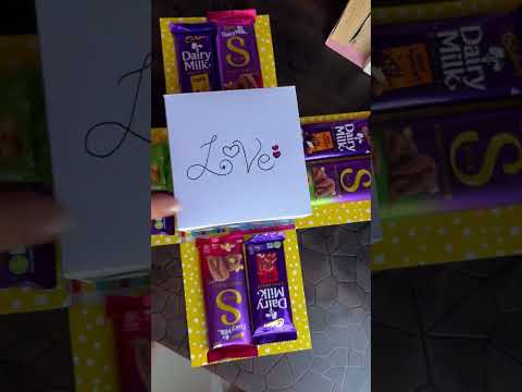4 layer chocolate box 😍 Handmade explosion box birthday gift