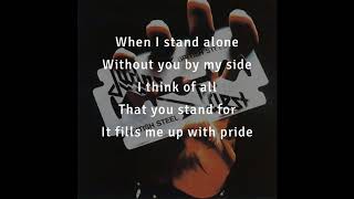 Judas Priest — Red, White and Blue (lyrics on screen)