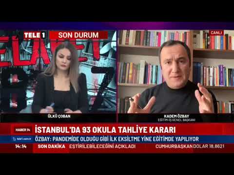 Genel Başkanımız Kadem Özbay, Tele 1 Tv’de Ülkü Çoban’ın canlı yayın konuğu oldu.19.02.2023 | EĞİTİM İŞ