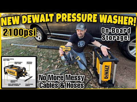😍🚨 Home Depot NEW DeWALT 2100psi Compact Pressure Washer! On-Board Storage! Unboxing & DEMO