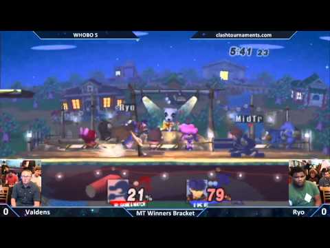 WHOBO 5 - Ryo vs Valdens - Mid Tiers - SSBB