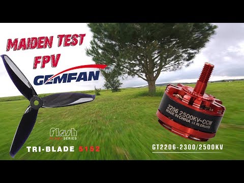 GT2206 Gemfan & Flash 5152 Gemfan - ❤ Maiden Test FPV ❤