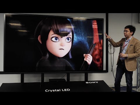 Sony Crystal LED (MicroLED) 2019: HUGE Display with 1000 Nits Full Screen!