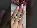 Серебряные серьги с жемчугом 11ct