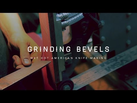 Knife Making Part 8. Grinding Bevels
