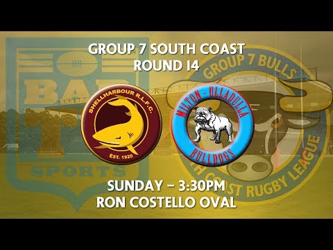 2018 Group 7 RL 1st Grade Round 14 - Shellharbour Sharks v Milton-Ulladulla Bulldogs