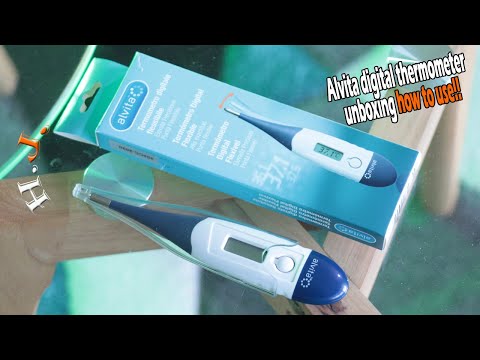 Alvita digital Thermometer Unboxing & How to Use