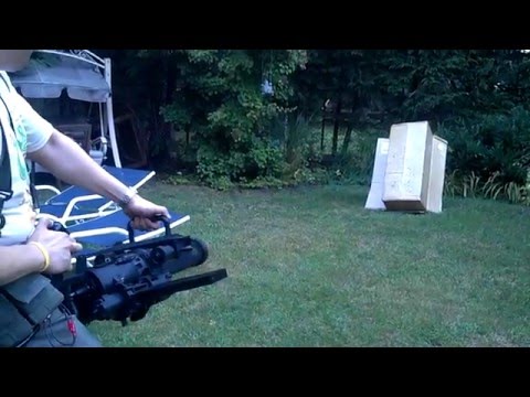 Echo 1 M134 Airsoft Mini Gun Fire Test
