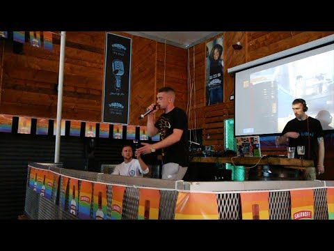 Jah1 Performing Mr. Makita & Jazzy Belle Live At Breaking Down Borders Belfast Hip Hop Night