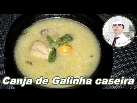 CANJA DE GALINHA CASEIRA SIMPLES E COM POUCOS INGREDIENTES | Bernardino Receitas