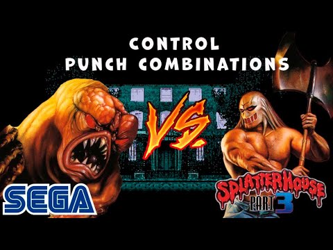 SplatterHouse 3 - Control and Punch combinations (Sega Mega Drive/Genesis)