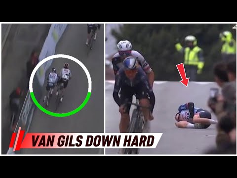 Maxim Van Gils Crash – Jan Christen DQ'd for Shoving Him Into Barriers | Clásica Jaén Chaos