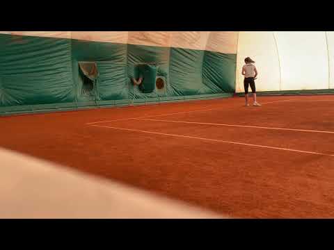 Tennis training in Verona, Italy PTN tennis academy!February 2020 WTA player Ksenia Laskutova