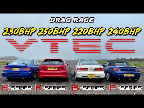 HONDA EVOLUTION.. K SERIES vs B SERIES vs F SERIES vs K SWAP