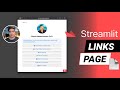 Create a free links page using Streamlit