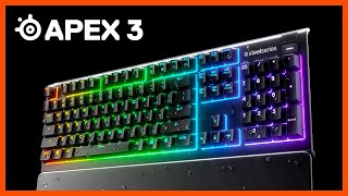 Video 1 of Product SteelSeries Apex 3 Gaming Keyboard