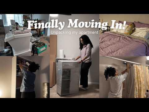 Moving Vlog #4 | Finally moving in and unpacking my apartment!